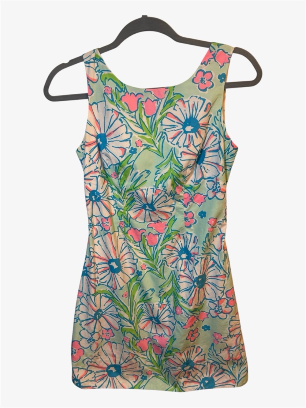 Lilly Pulitzer 2013 floral shift dress, XXS (00) EUC graduation summer resort